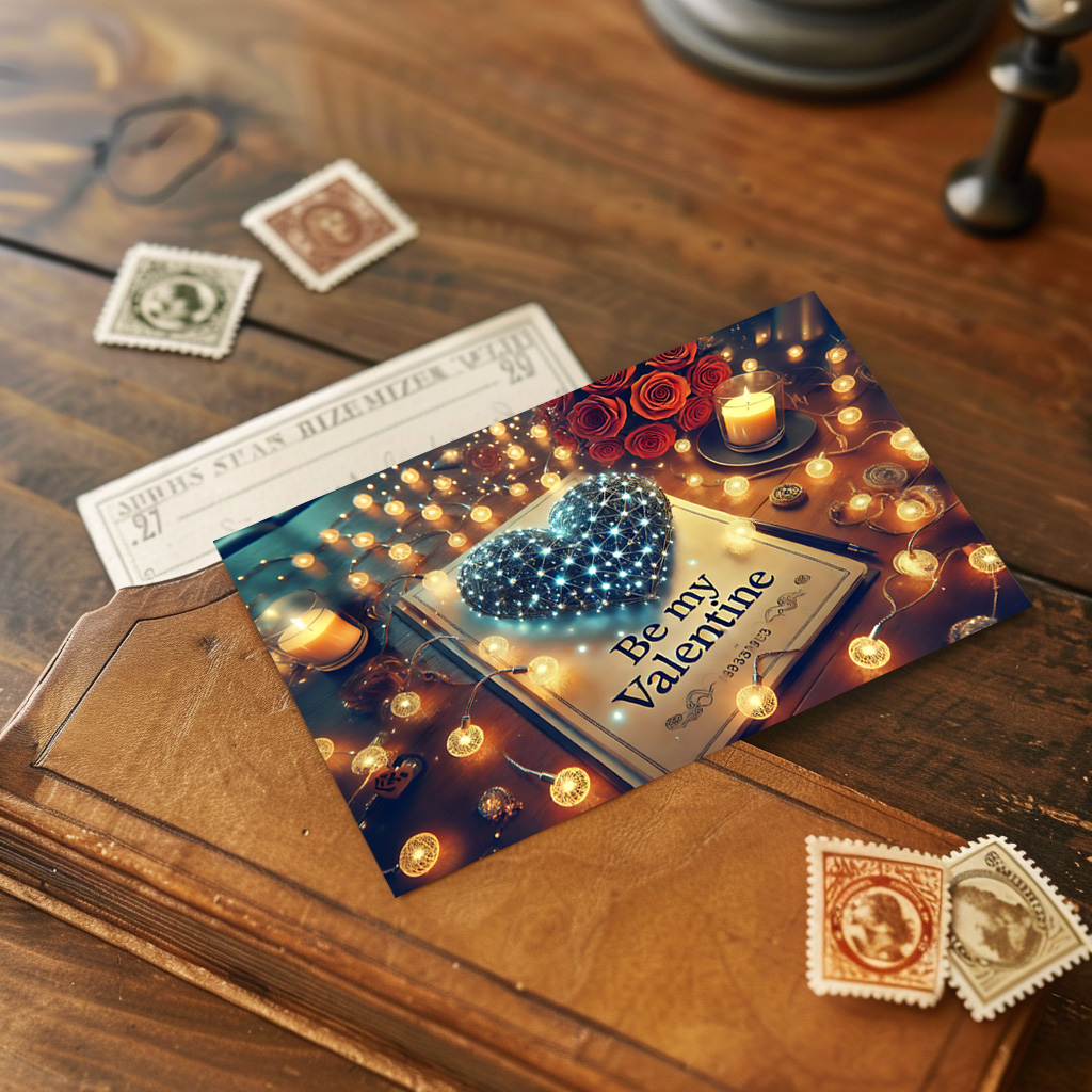 raxxa Postkarte: Romantisches Valentinstag-Deko-Set