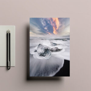 raxxa Postkarte: Eisblock und Wellen