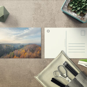 raxxa Postkarte: Elbsandsteingebirge im Herbst