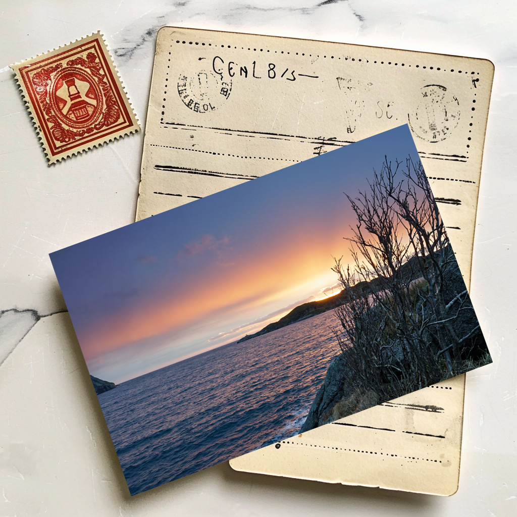 raxxa Postkarte: Morgenlicht am Meer
