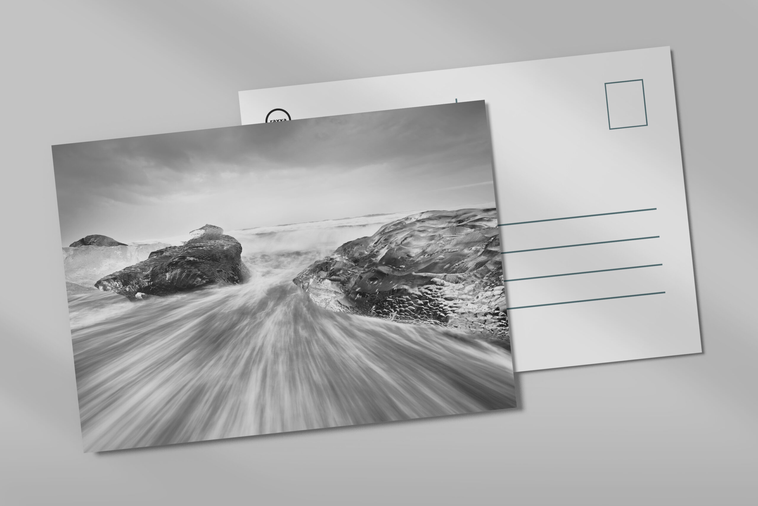 raxxa Postkarte: Eisblock Schrzweiß