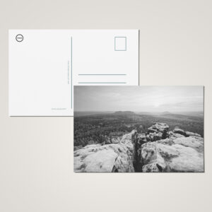 raxxa Postkarte: Elbsandsteingebirge im Abendlicht