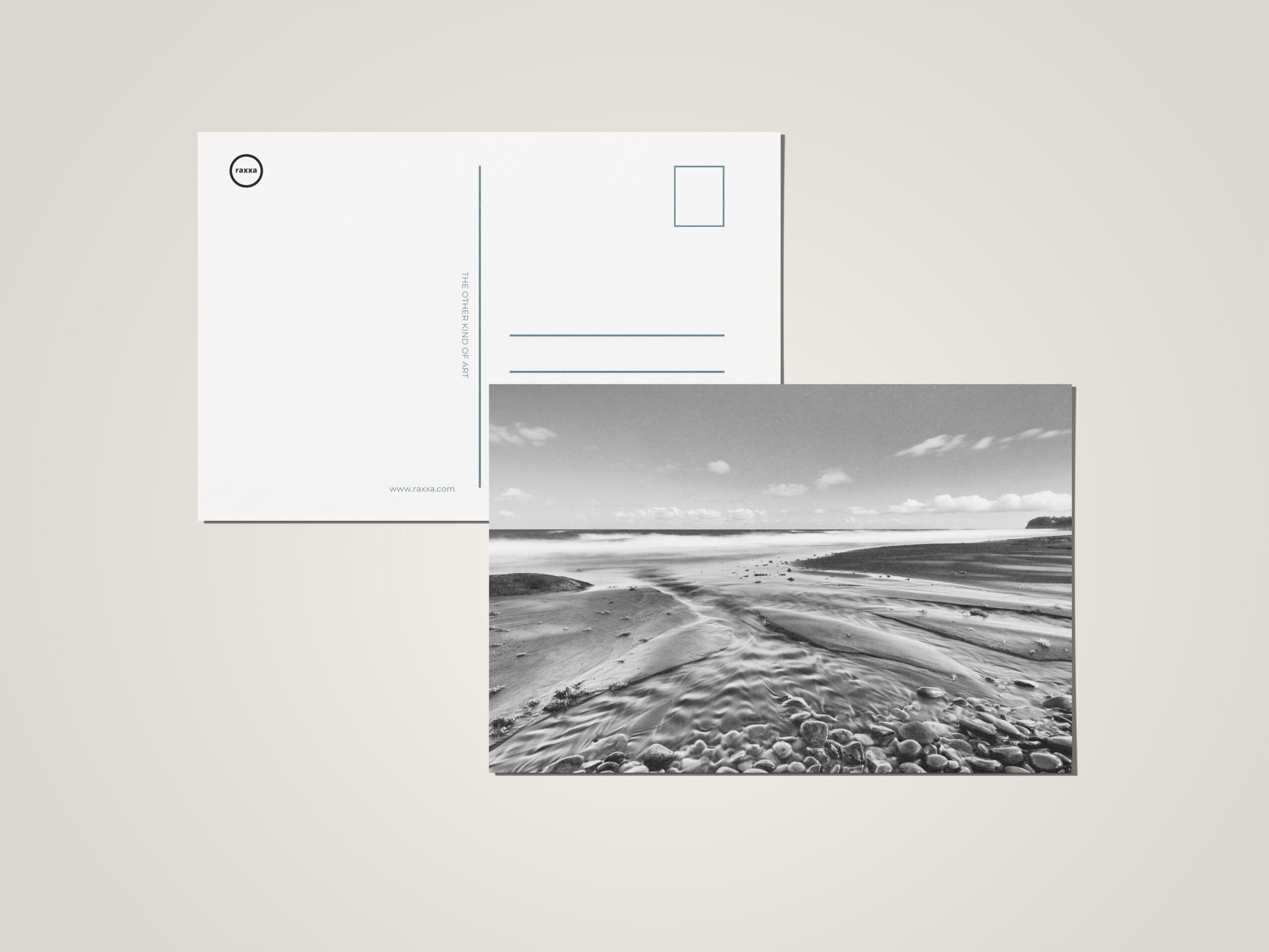 raxxa Postkarte: Sandrippen am Strand