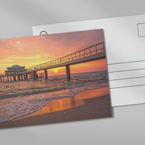 raxxa Postkarte: Morgenstimmung am Teehaus in Timmendorf