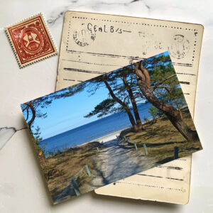 raxxa Postkarte: Urlaubsidylle am Ostseestrand