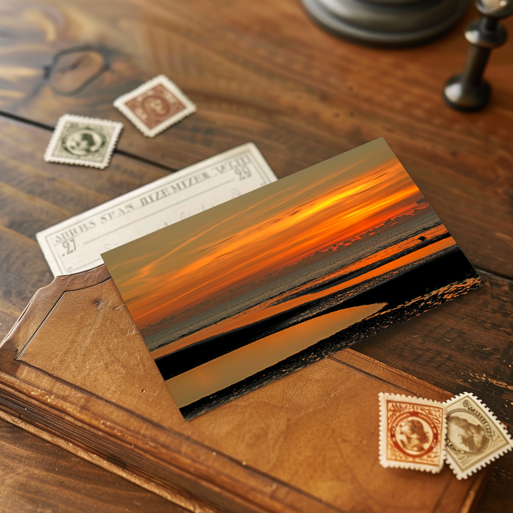 raxxa Postkarte: Lichtstimmung am Nordseestrand