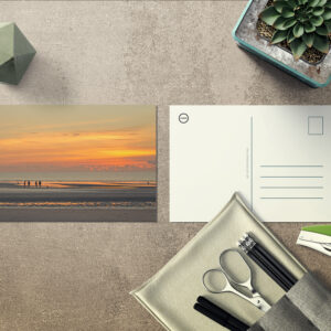 raxxa Postkarte: Sonnenuntergang im Watt