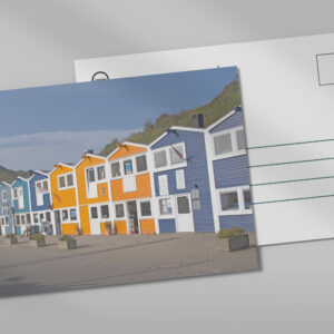 raxxa Postkarte: Bunte Häuser auf Helgoland