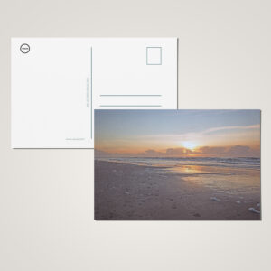 raxxa Postkarte: Sonnenuntergang am Nordseestrand in Dänemark
