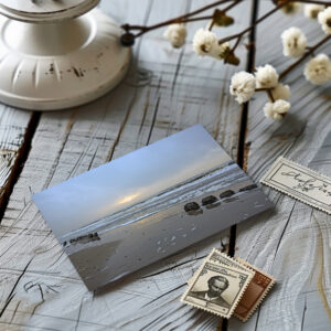 raxxa Postkarte: Abendstimmung an der Nordseeküste in Dänemark