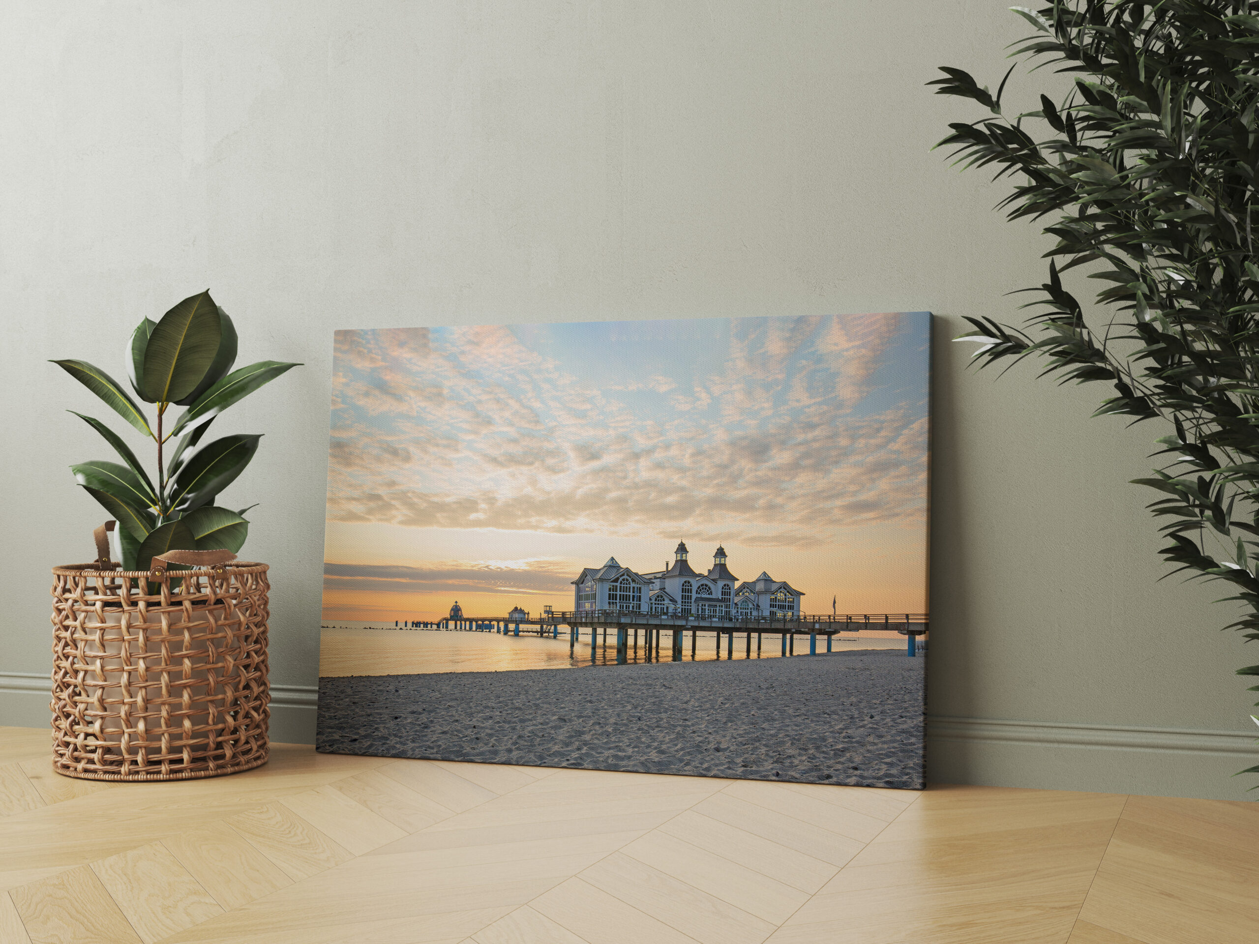 raxxa Canva: Morgenidylle Seebrücke Sellin