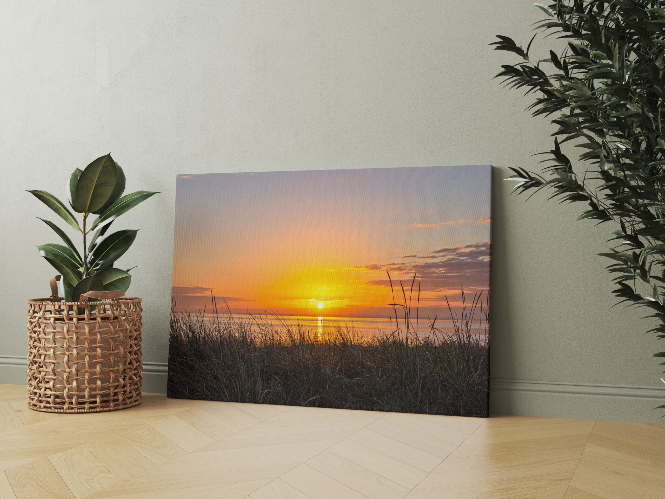 raxxa Canva: Früh morgens am Ostseestrand