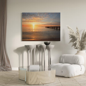 raxxa Canva: Sonnenaufgang am Ostseestrand