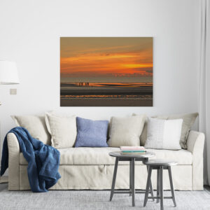 raxxa Canva: Sonnenuntergang im Watt