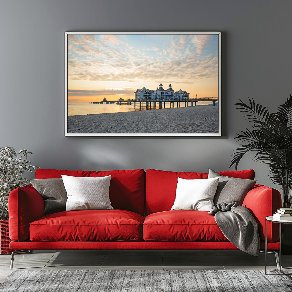 Poster: Morgenidylle Seebrücke Sellin – Image 2