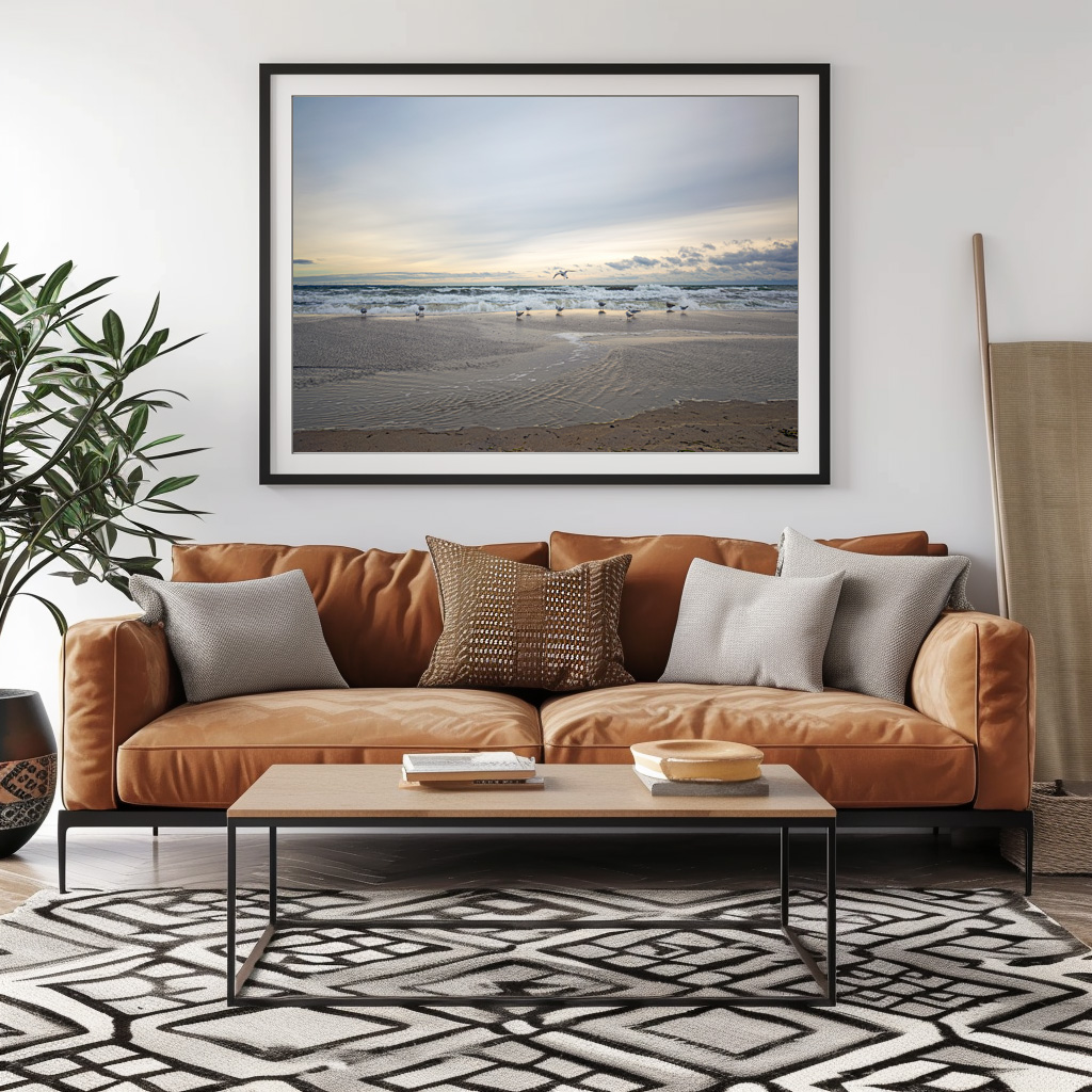 Poster: Stürmischer Tag an der Ostsee