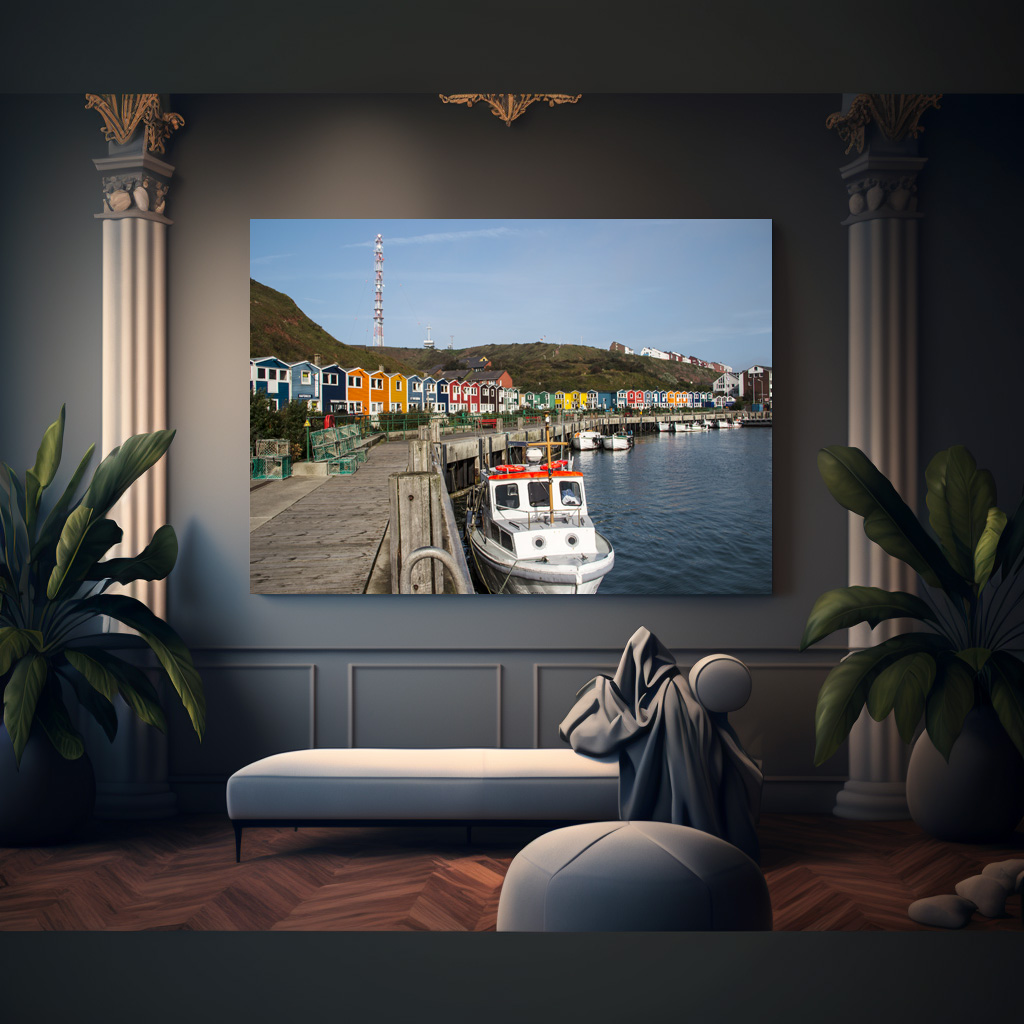 Poster: Der Hafen von Helgoland