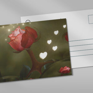 raxxa Postkarte: Rosenherz