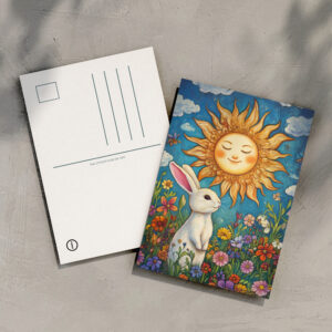 raxxa Postkarte: Frühlingszauber mit Hopsi