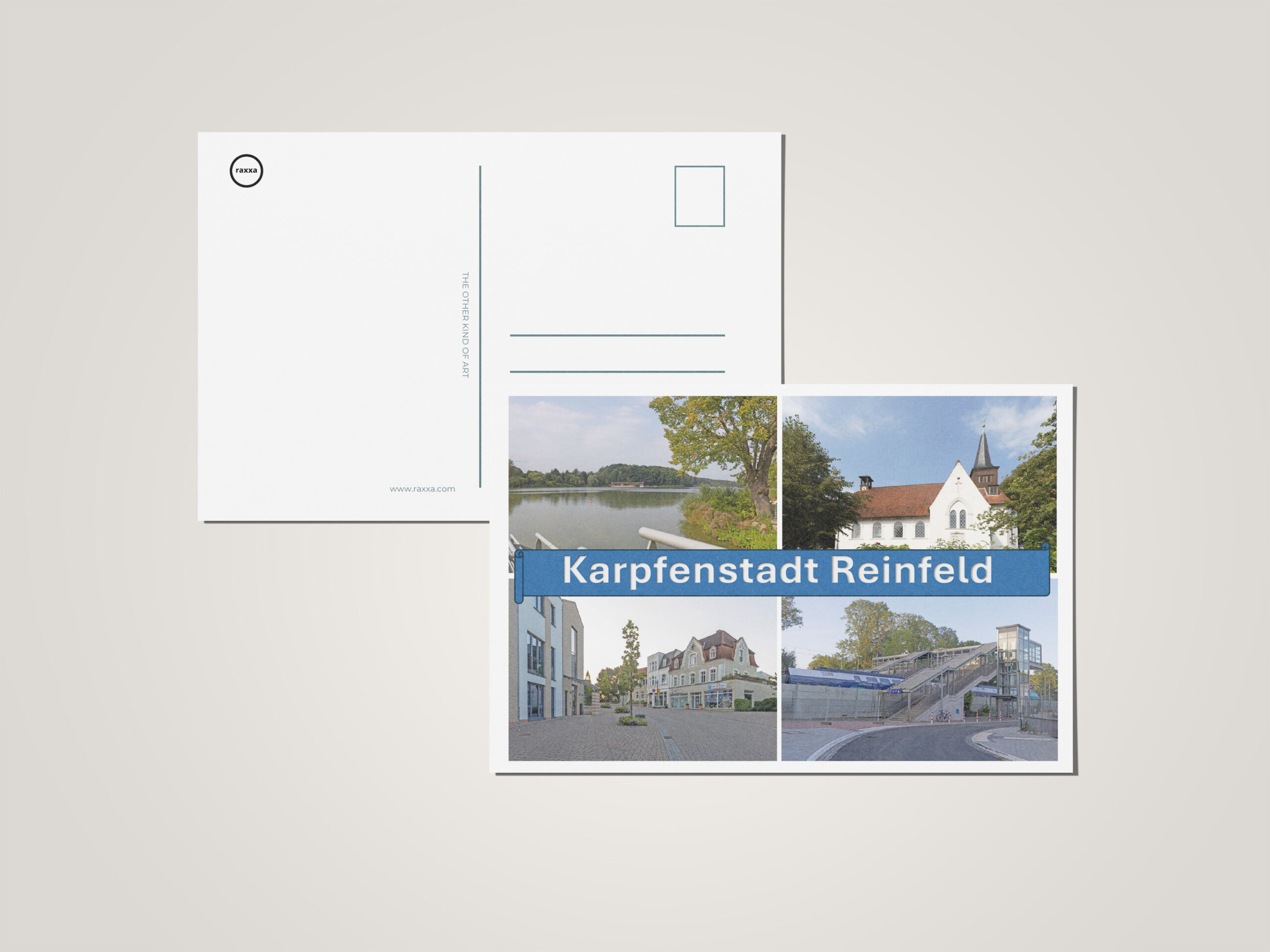 raxxa Postkarte: Karpfenstadt Reinfeld