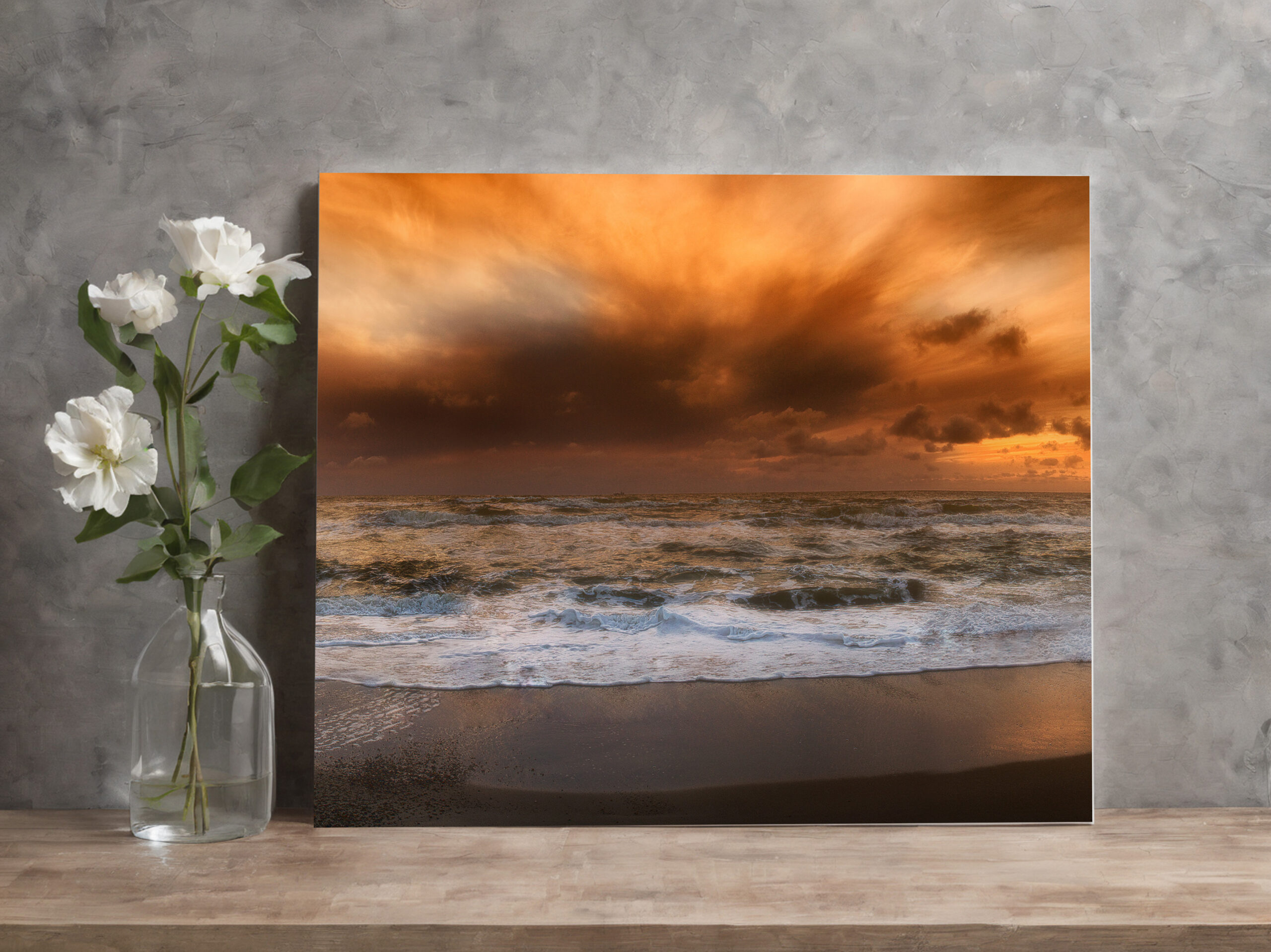 raxxa Canva: Abendstimmung am Meer