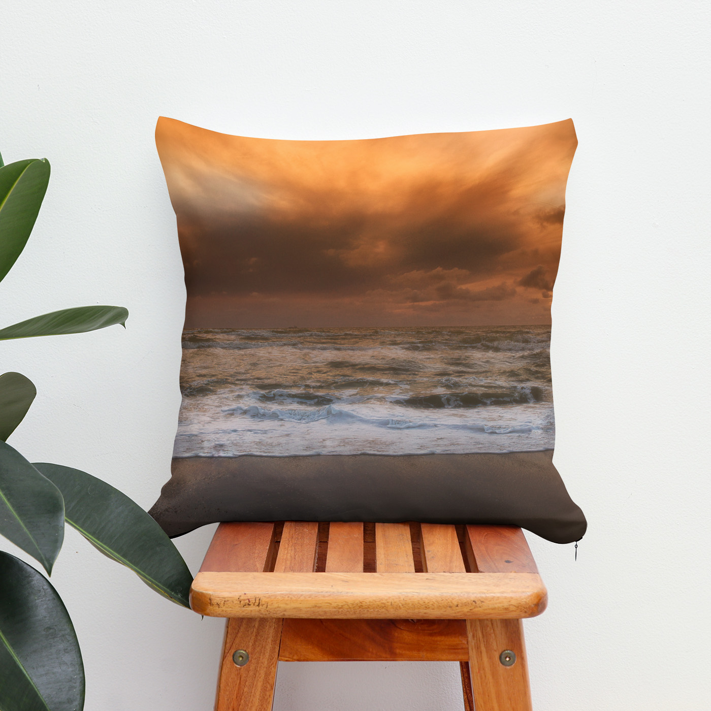 Kissen: Abendstimmung am Meer