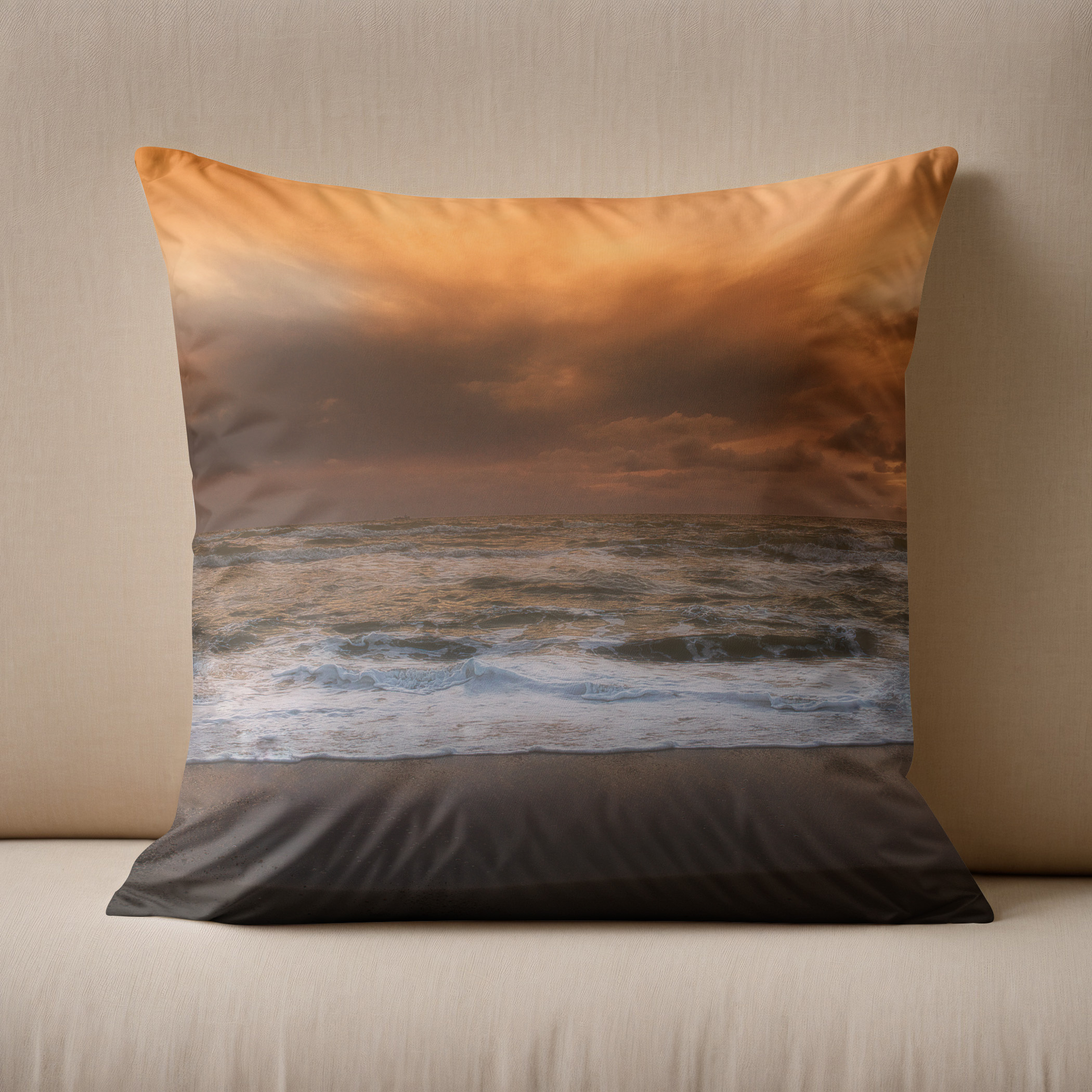 Kissen: Abendstimmung am Meer – Image 2