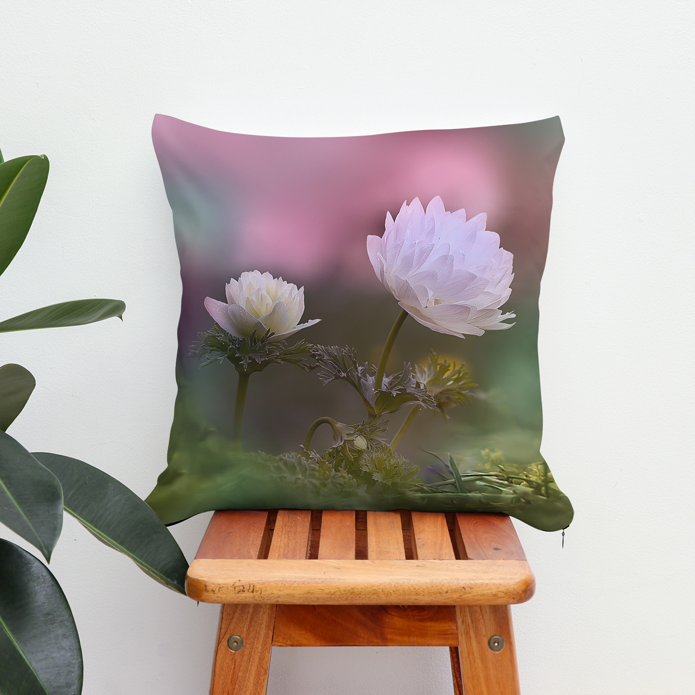 Kissen: White flower – Image 2