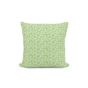 Kissen: Líneas en juego de equilibrio sobre fondo verde