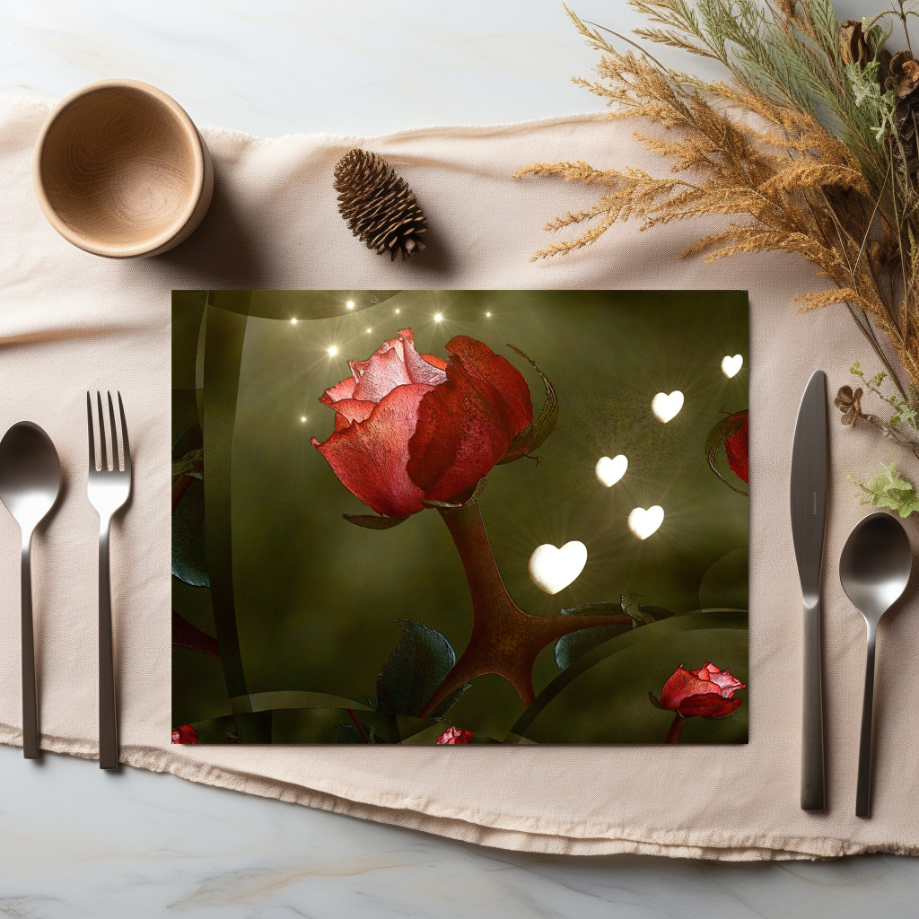 raxxa Premium-Tischset: Rosenherz – Image 3