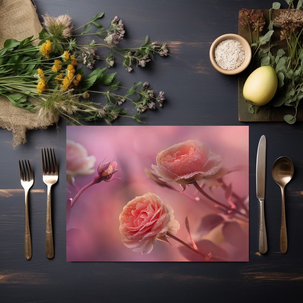 raxxa Premium-Tischset: Rosenland