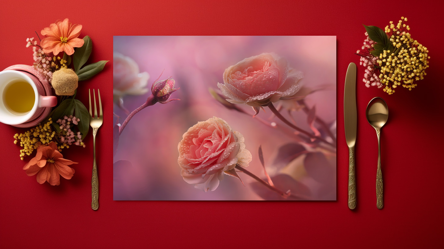 raxxa Premium-Tischset: Rosenland - Imagen 2