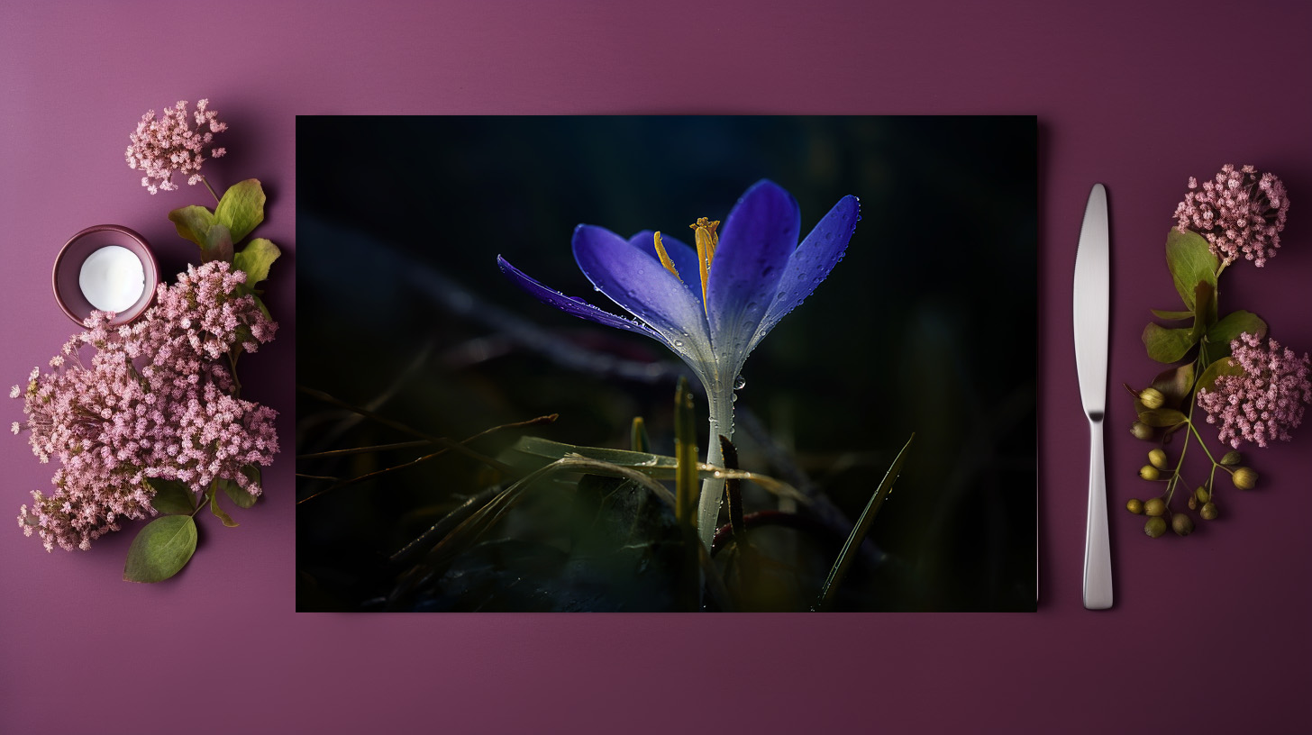 raxxa Premium-Tischset: Blue Crocus - Imagen 2