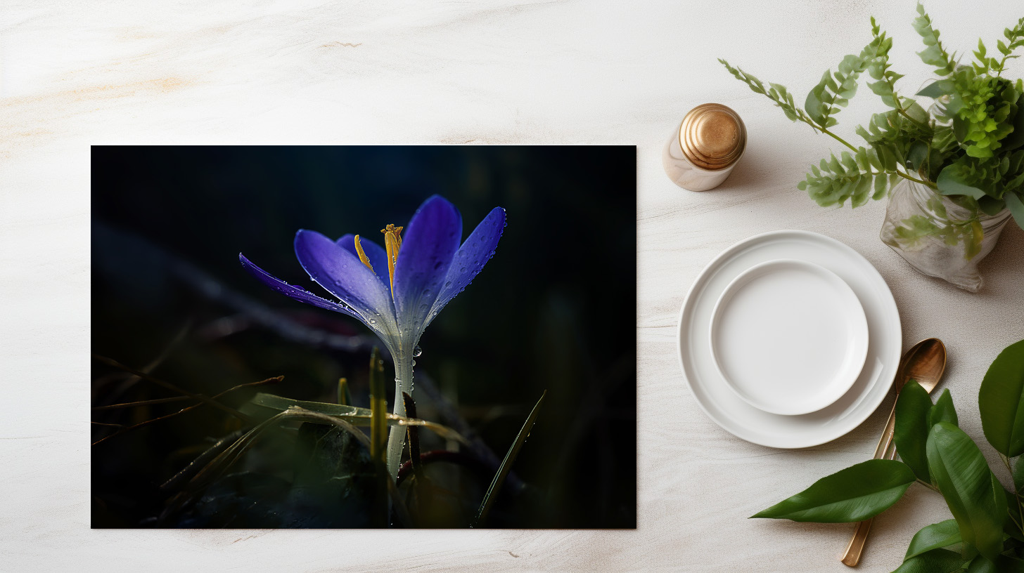 raxxa Premium-Tischset: Blue Crocus - Imagen 3