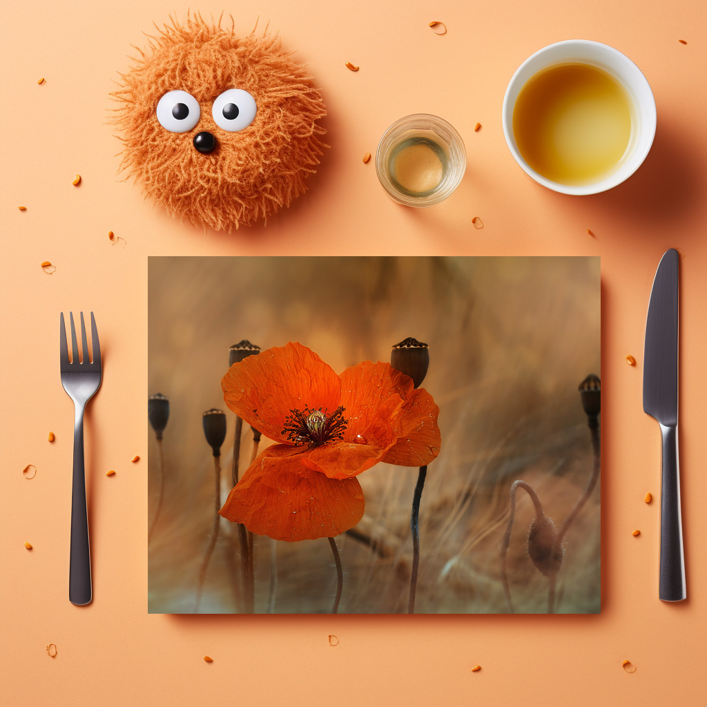 raxxa Premium-Tischset: Mohnblume – Bild 2