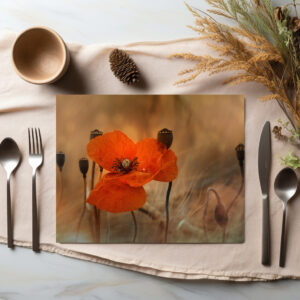 raxxa Premium-Tischset: Mohnblume