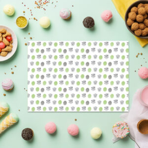 raxxa Premium-Tischset: dulces caras con la magia de un dedo travieso