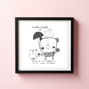 Poster: Teddy y sus amigos disfrutan de un día lluvioso