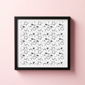 Poster: Las huellas mágicas de los animales disfrutando de la lluvia