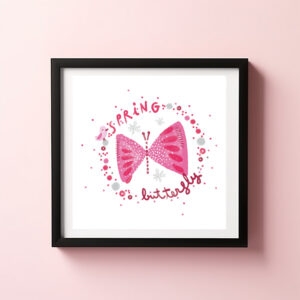 Poster: En el rincón más bonito vuela la mariposa