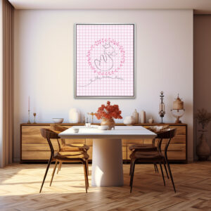 Poster: Princesa cisne en el lago de los sueños rosados