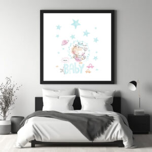 Poster: el feliz Principito se deja abrazar por constelaciones mágicas