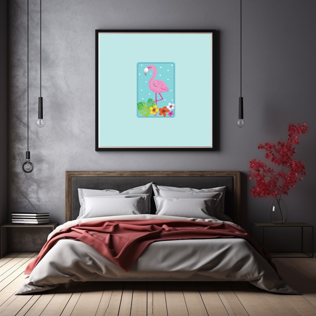 Poster: Poppy, el flamenco que es feliz entre las flores