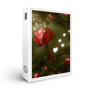 raxxa Premium-Puzzle: Rosenherz