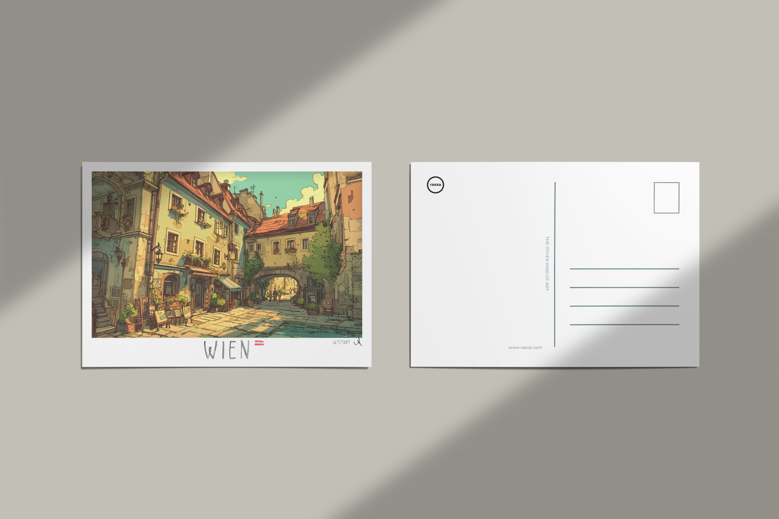 raxxa Postkarte: Altstadtgasse – Zwischen Gestern und Jetzt - Image 3