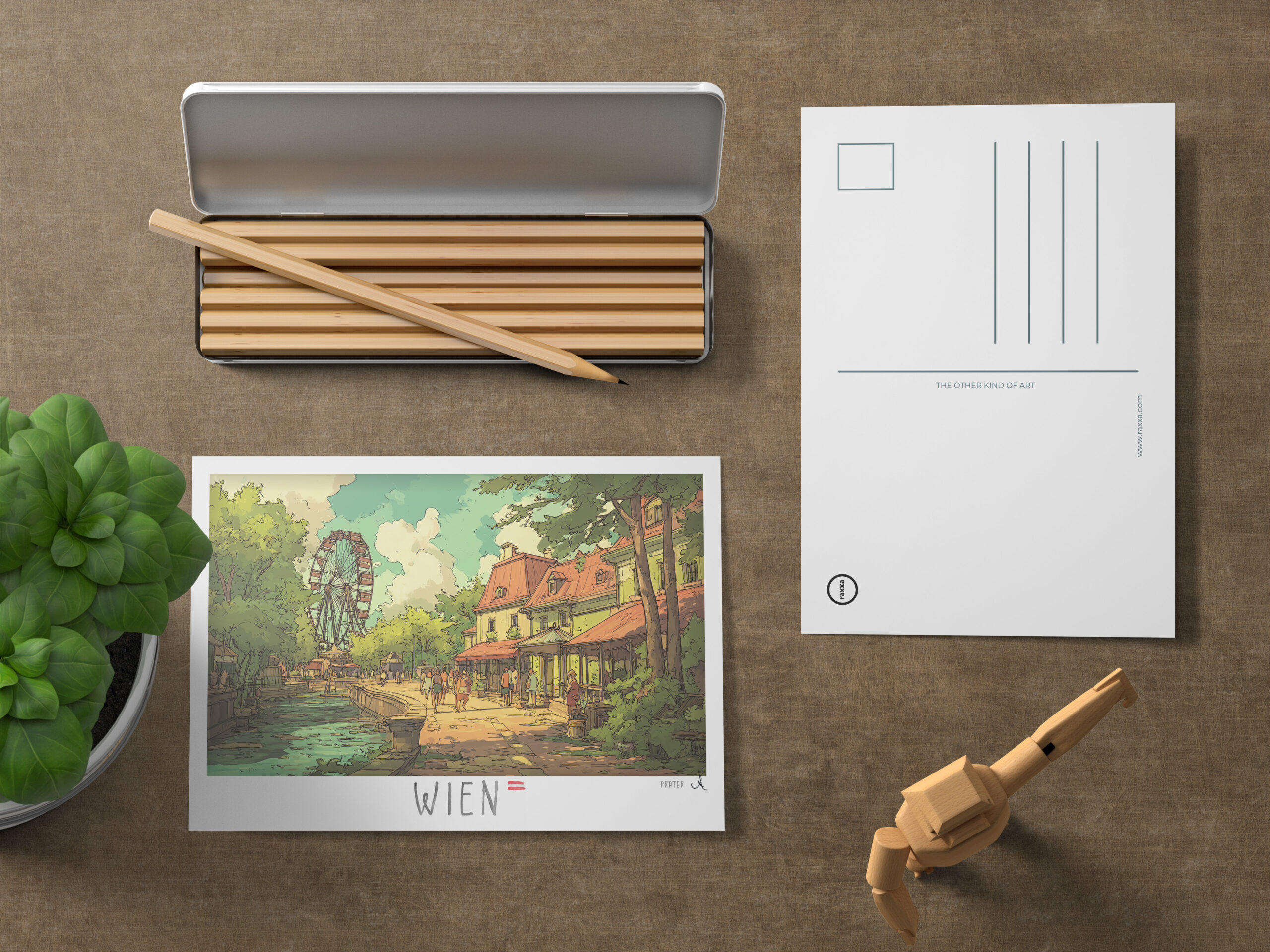 raxxa Postkarte: Sommertag am Riesenrad