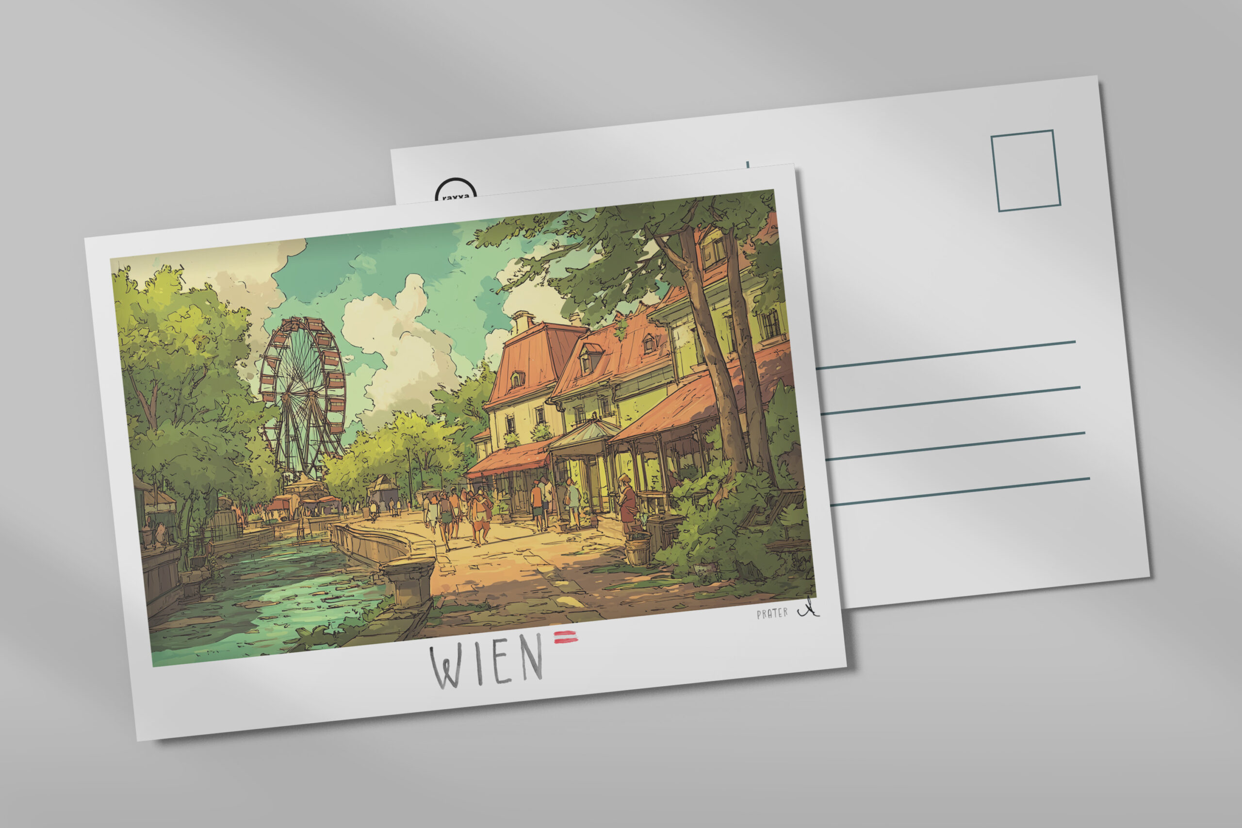 raxxa Postkarte: Sommertag am Riesenrad – Image 2