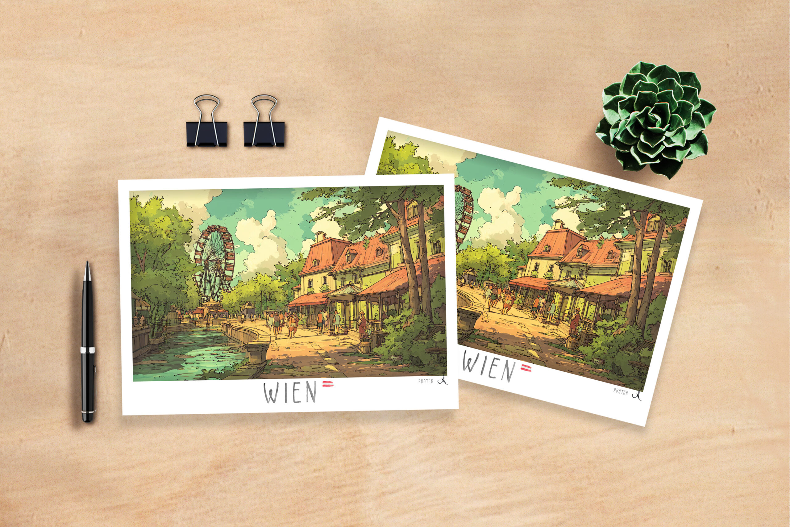 raxxa Postkarte: Sommertag am Riesenrad – Image 3