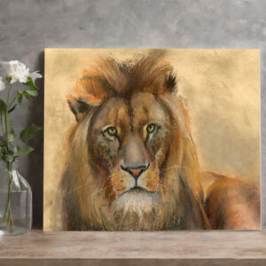 raxxa Canva: Lion -Pastel Painting