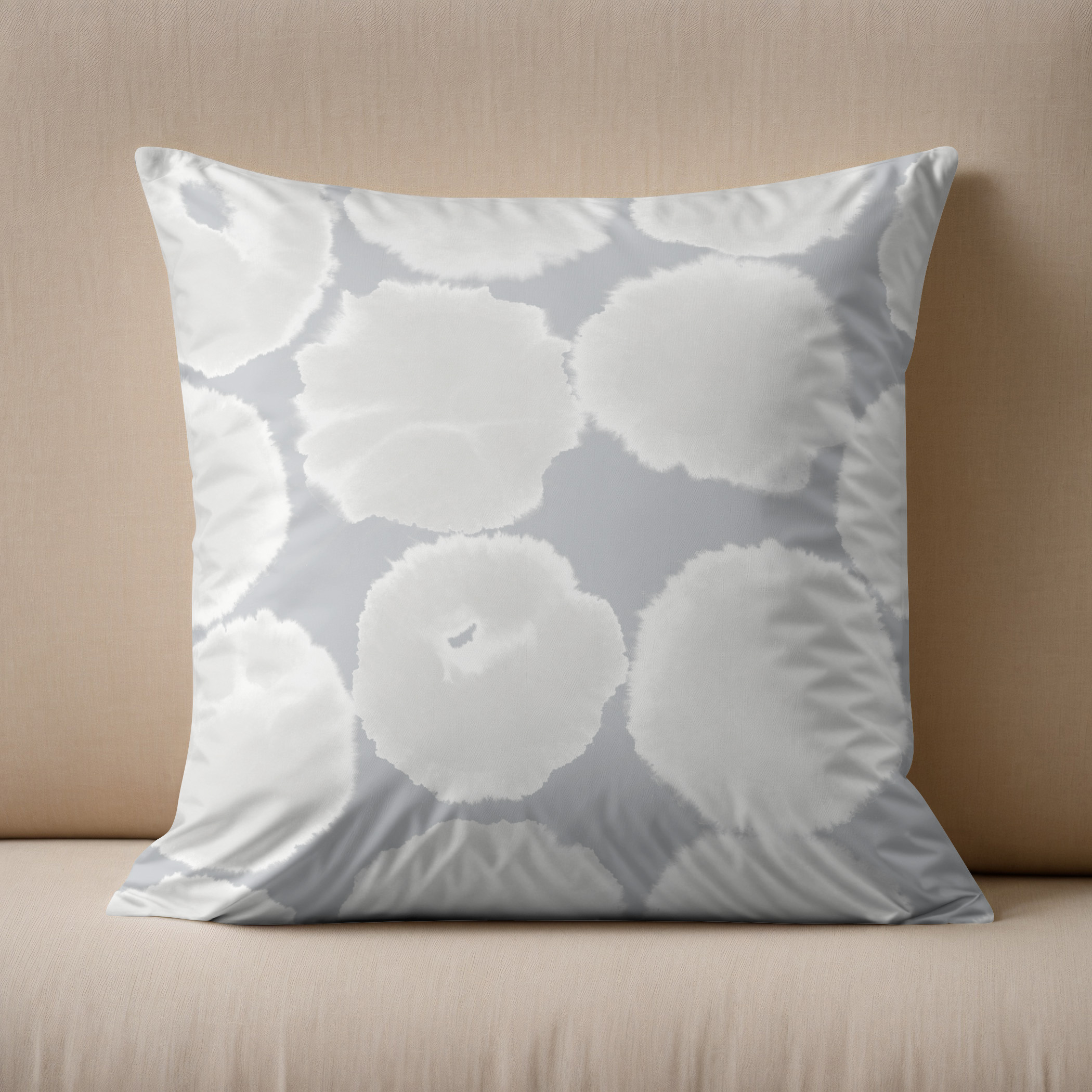 Kissen: Dynamics and Diffusion of Ink Painting white – Bild 2